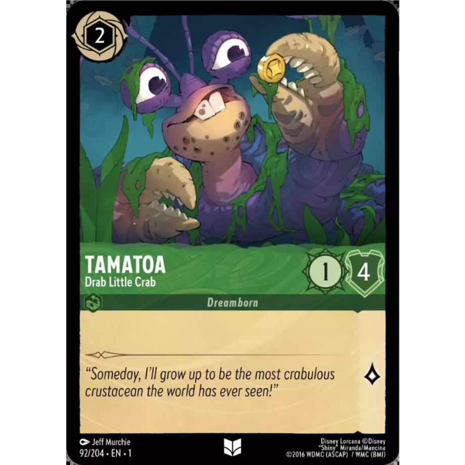 LORCANA Tamatoa (Drab Little Crab) - 92/204-EN-1