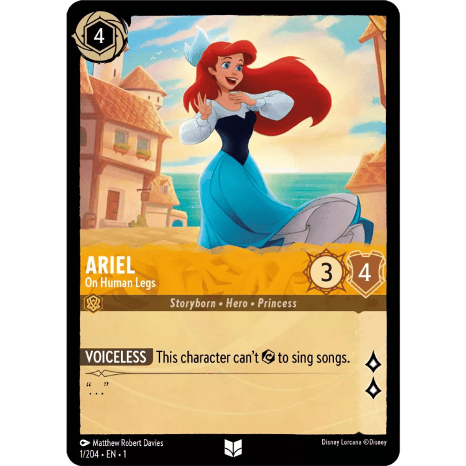 LORCANA Ariel [Uncommon] / Ariel (On Human Legs) - 1/204-EN-1 (Foil)