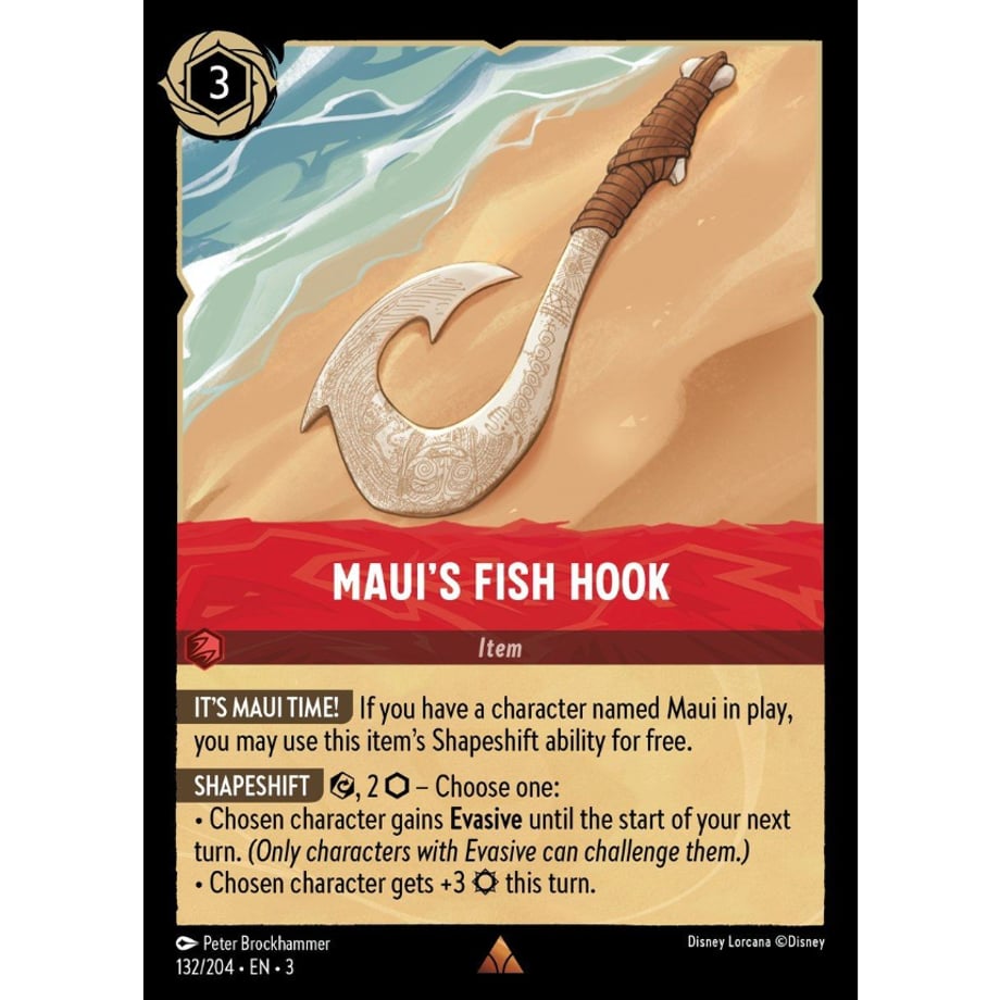 LORCANA Maui's Fish Hook [Rare] / Maui's Fish Hook - 132/204-EN-3