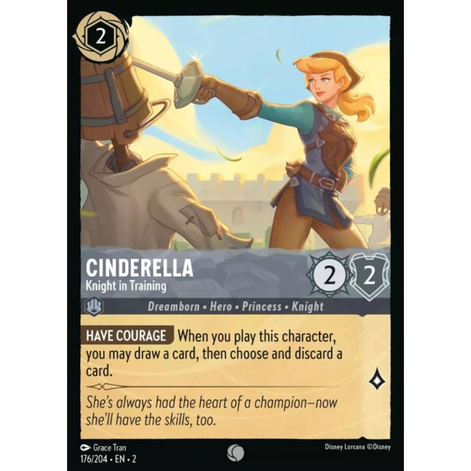 LORCANA Cinderella (Knight in Training) - 176/204-EN-2(Foil)