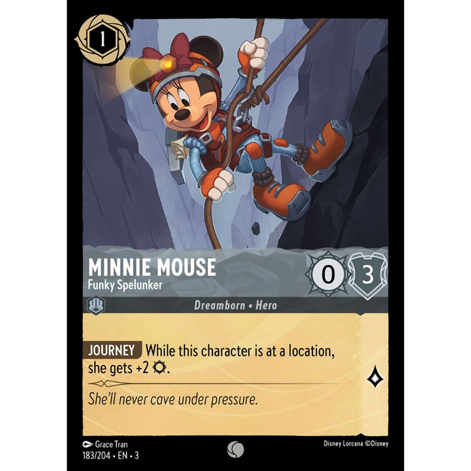 LORCANA Minnie Mouse [Common] / Minnie Mouse (Funky Spelunker) - 183/204-EN-3