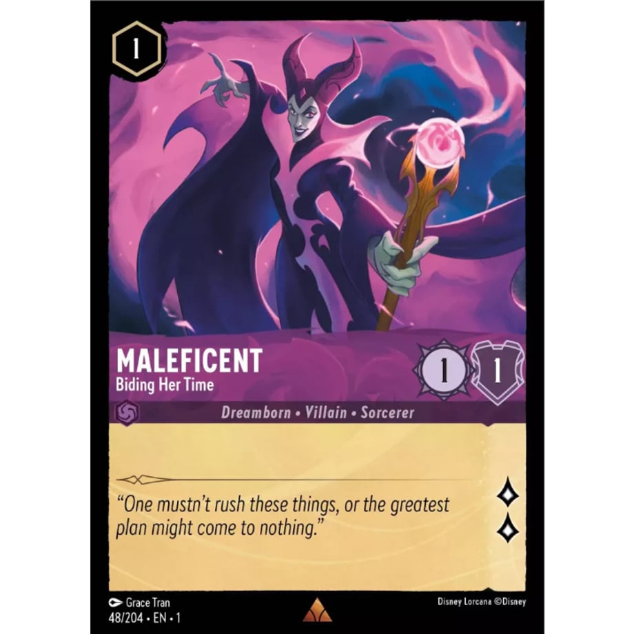 LORCANA Maleficent (Biding Her Time) - 48/204-EN-1(Foil)