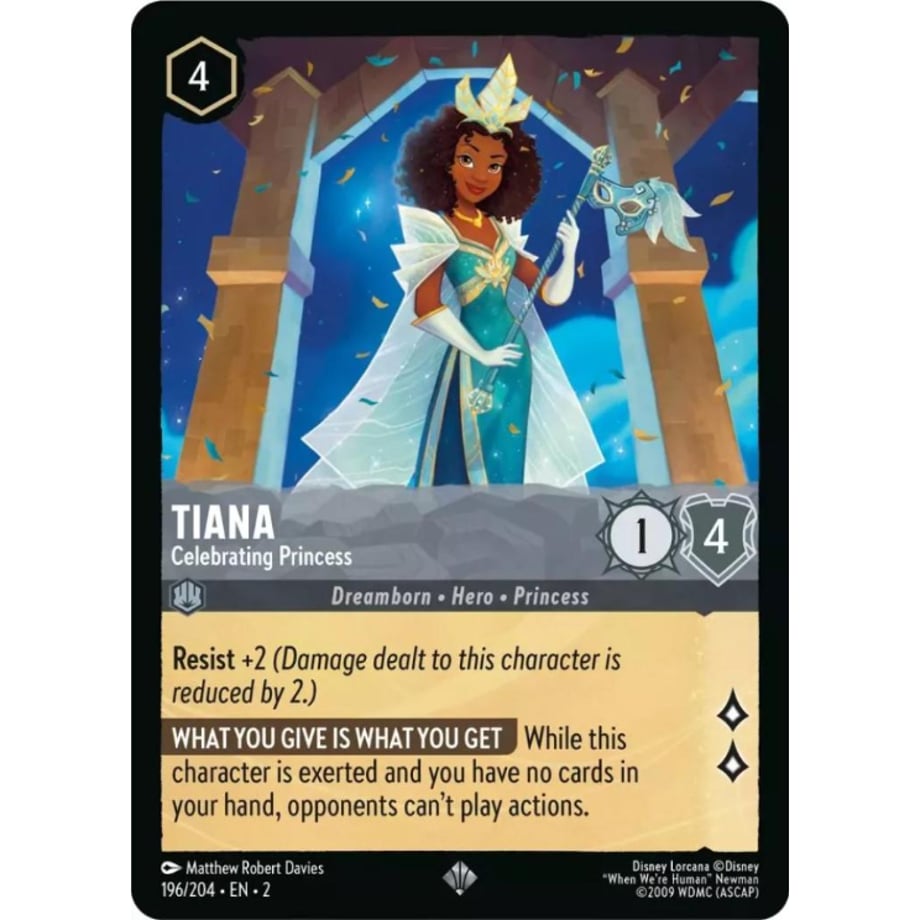 LORCANA Tiana [Super Rare] / Tiana (Celebrating Princess) - 196/204-EN-2