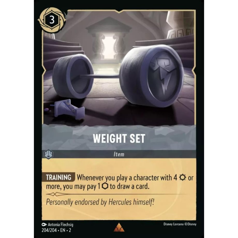 LORCANA ダンベル【レア】 / Weight Set- 204/204-EN-2(Foil)