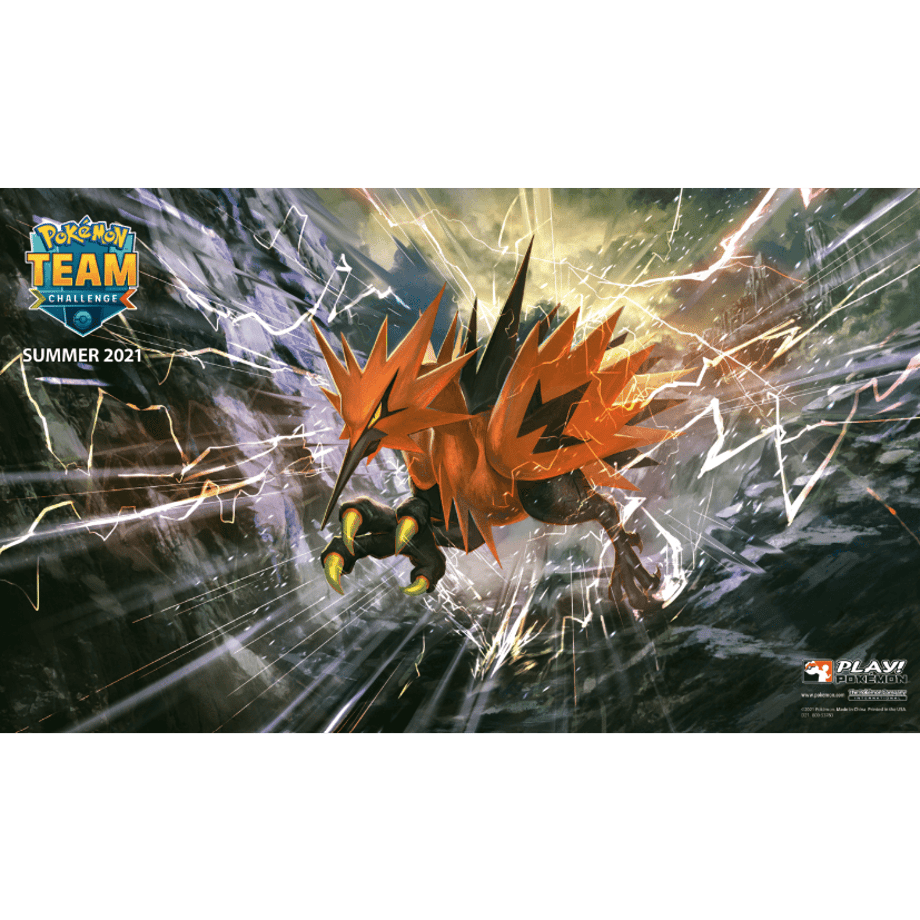 Pokemon Card 2021 SUMMER TEAM CHALLENGE Galar Thunder Playmat