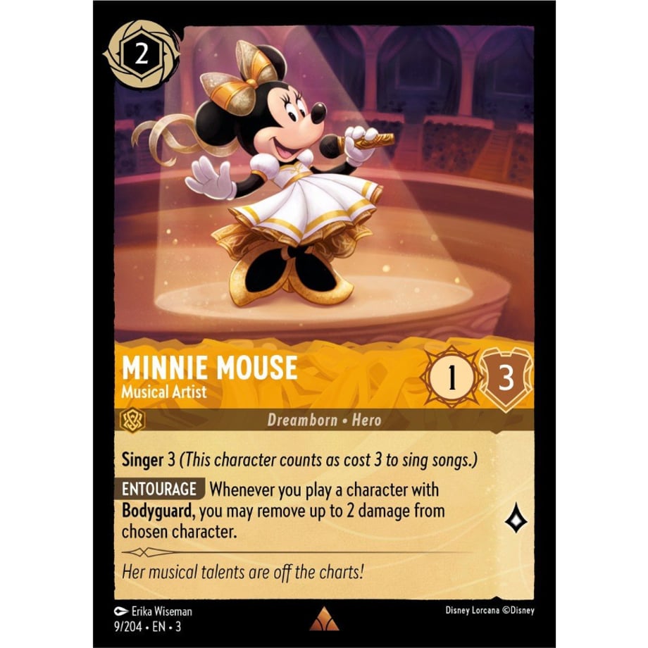 LORCANA ミニー・マウス【レア】 / Minnie Mouse (Musical Artist) - 9/204-EN-3