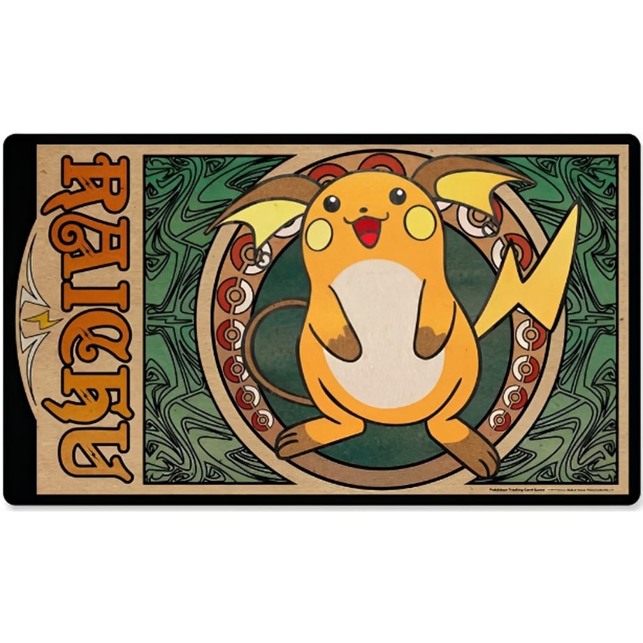 Pokemon Card Raichu Art Nouveau Playmat (2018)