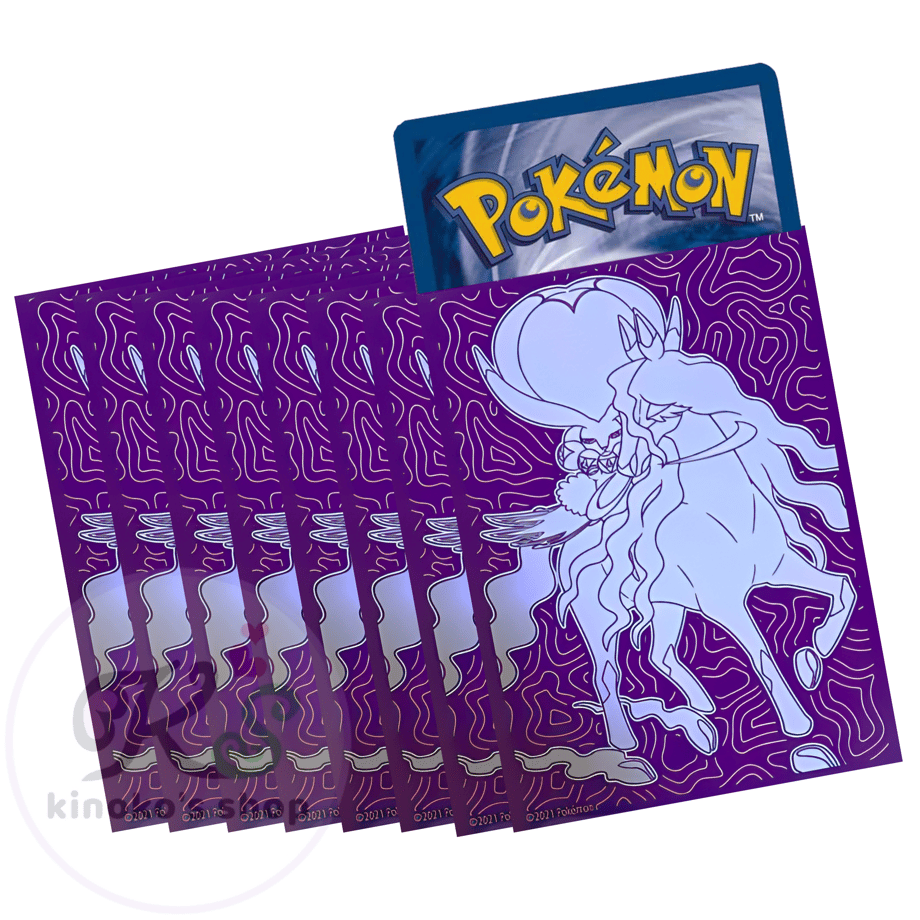 ポケモンカード Chilling Reign Elite Trainer Box カードスリーブ (65枚) 【バドレックス(黒馬)】