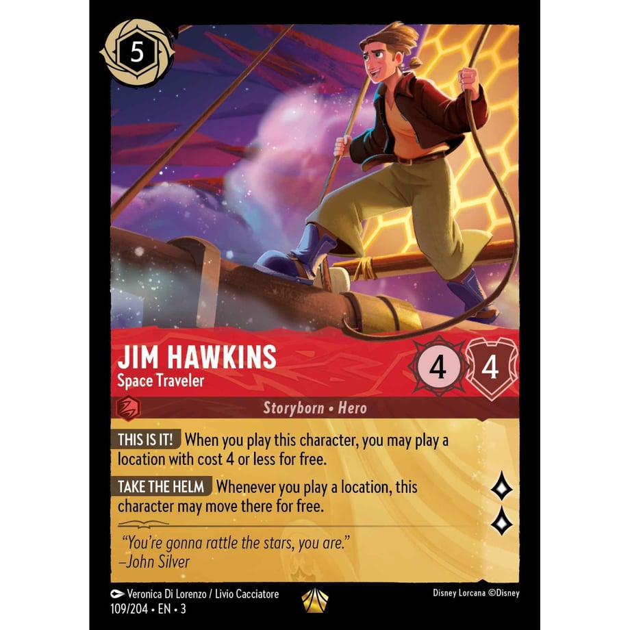 LORCANA Jim Hawkins [Legendary] / Jim Hawkins (Space Traveler) - 109/204-EN-3