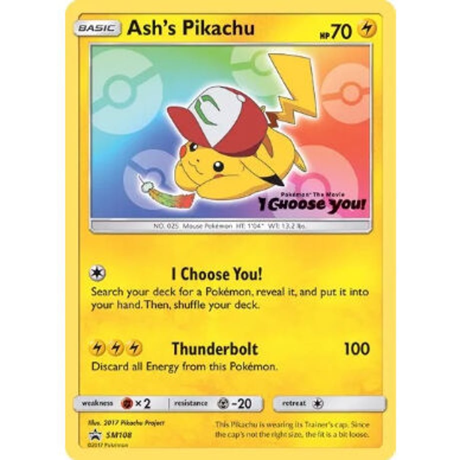 Ash's Pikachu (Everyone's Story ver.) - SM Promos (SM108)