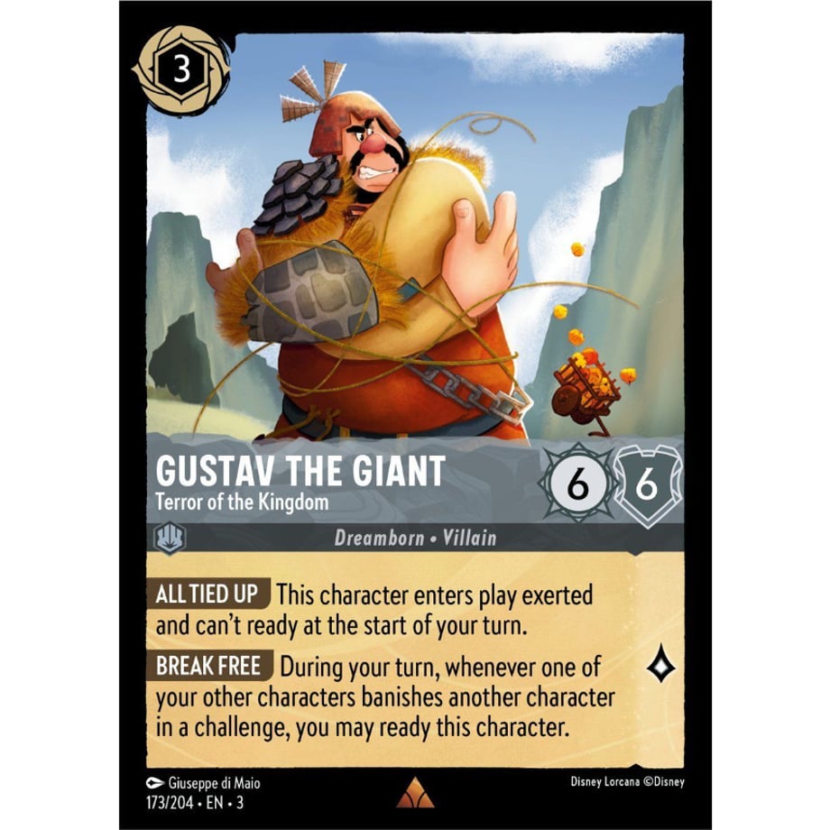 LORCANA Gustav the Giant (Terror of the Kingdom) - 173/204-EN-3