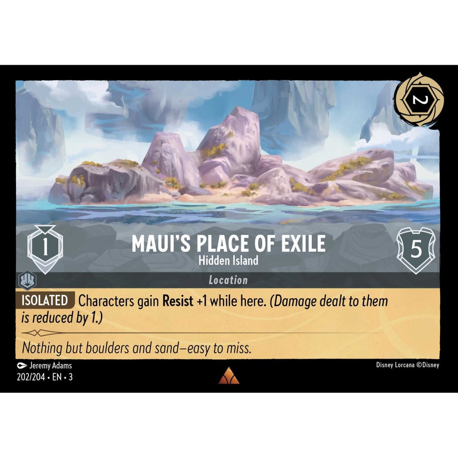 LORCANA Maui's Place of Exile (Hidden Island) - 202/204-EN-3