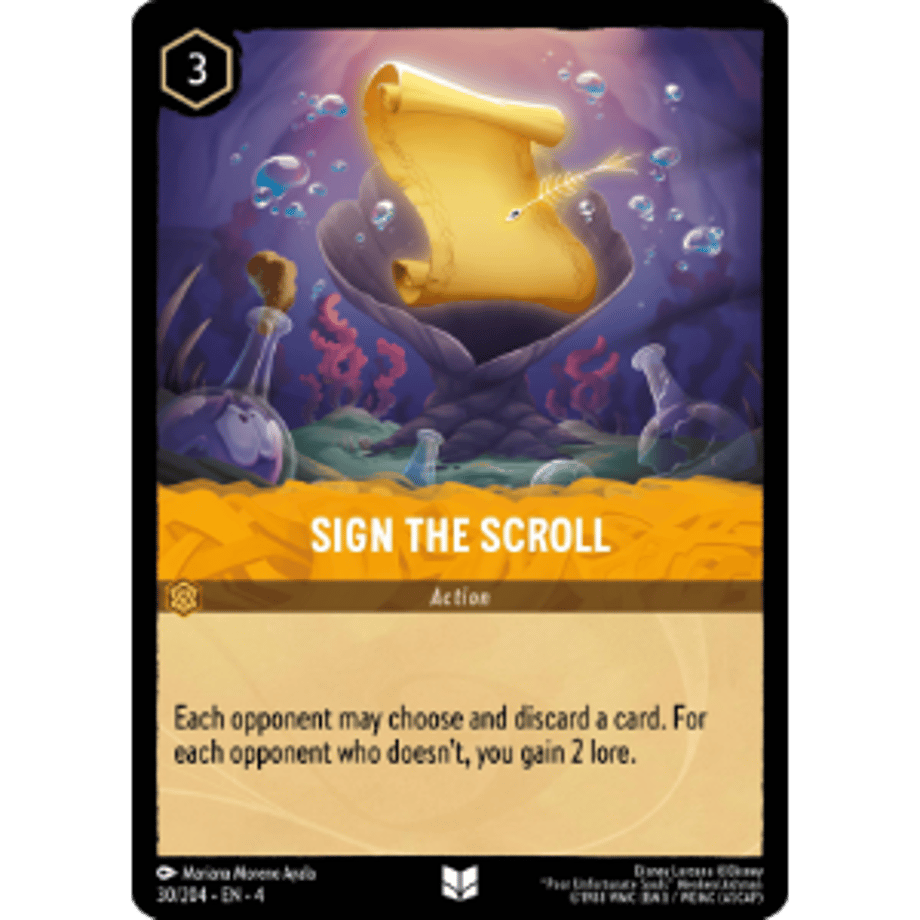 LORCANA Sign the Scroll [Uncommon] / Sign The Scroll - 30/204-EN-4