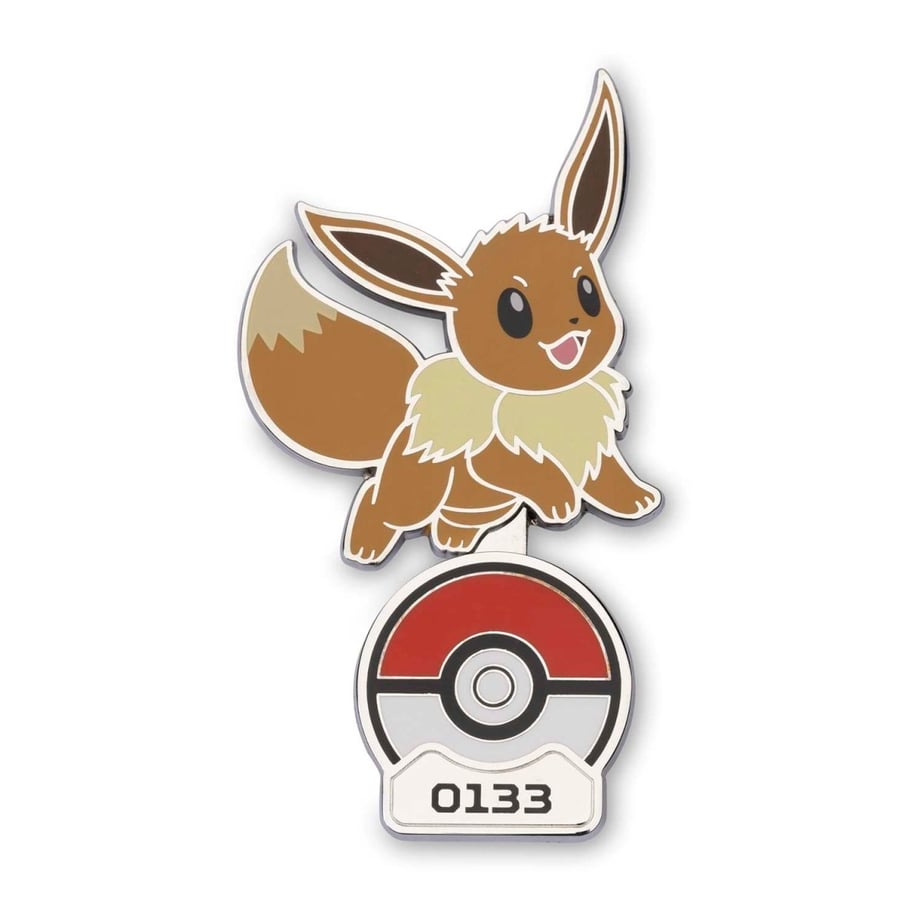 Pokemon Center Exclusive Eevee Standing Pin