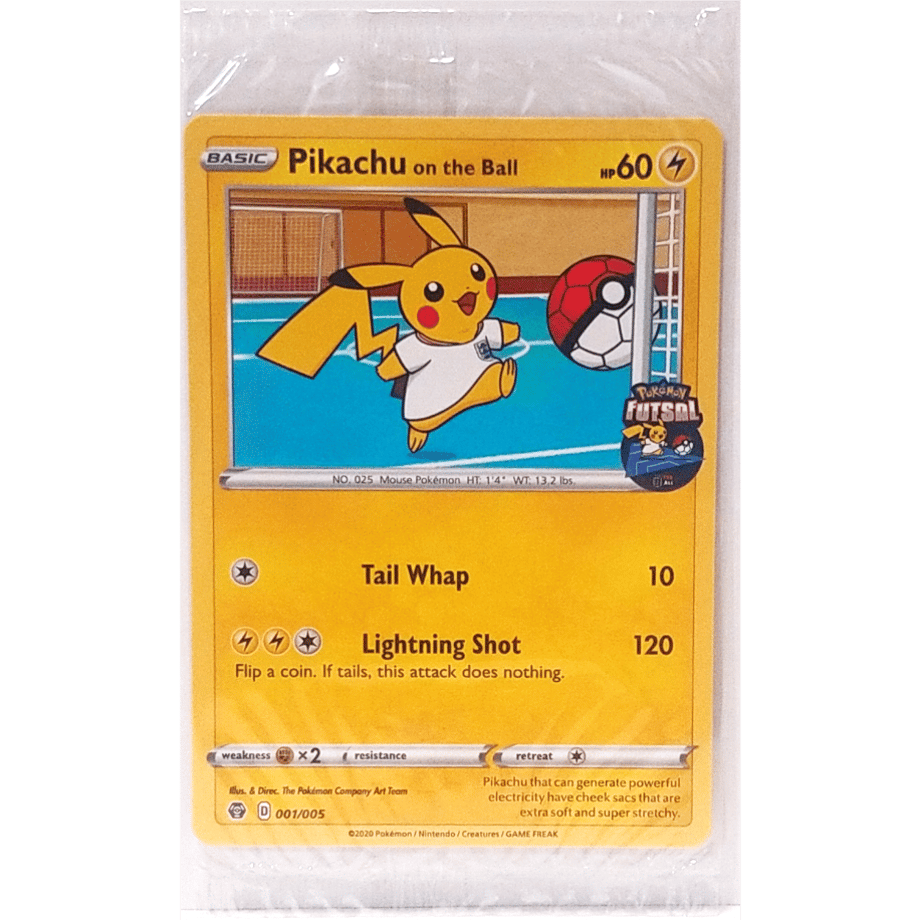 [Unopened Promo] Futsal Pikachu / Pikachu on the Ball (001/005) [Overseas exclusive design]