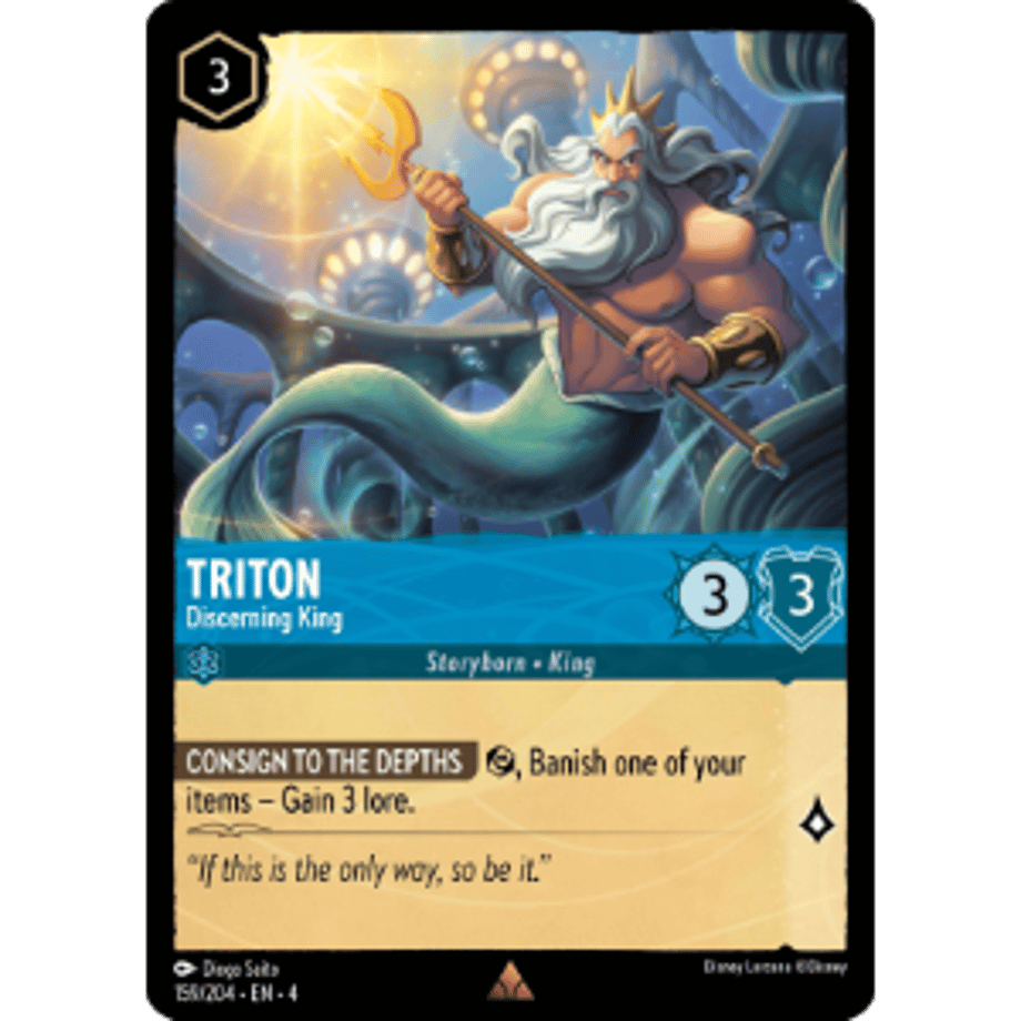 LORCANA Triton [Rare] / Triton (Discerning King) - 159/204-EN-4