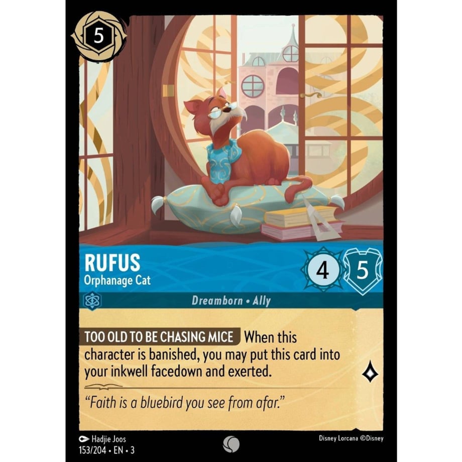 LORCANA Rufus [Common] / Rufus (Orphanage Cat) - 153/204-EN-3