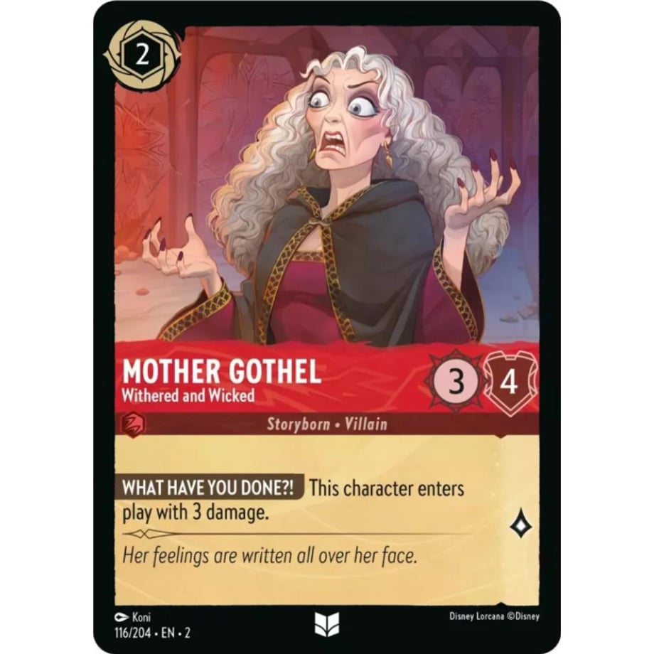 LORCANA Mother Gothel (Withered and Wicked) - 116/204-EN-2