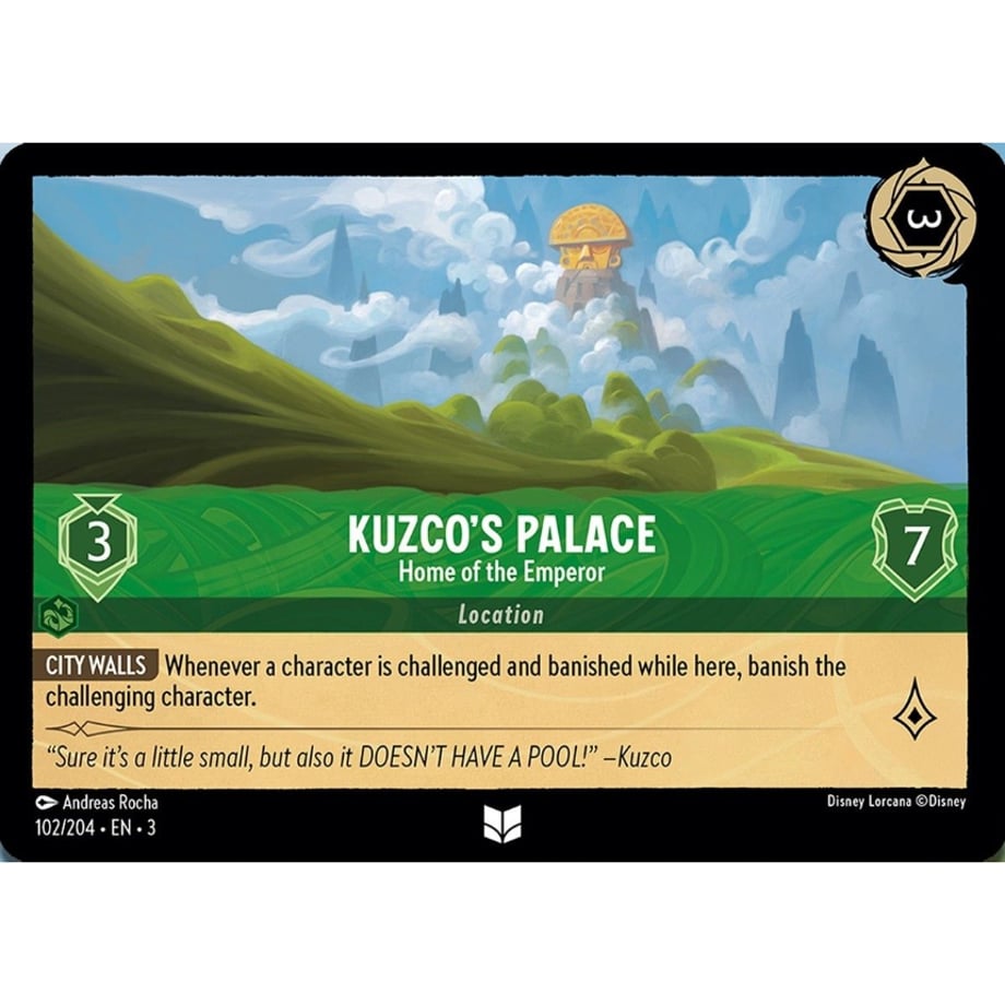 LORCANA Kuzco's Palace (Home of the Emperor) - 102/204-EN-3