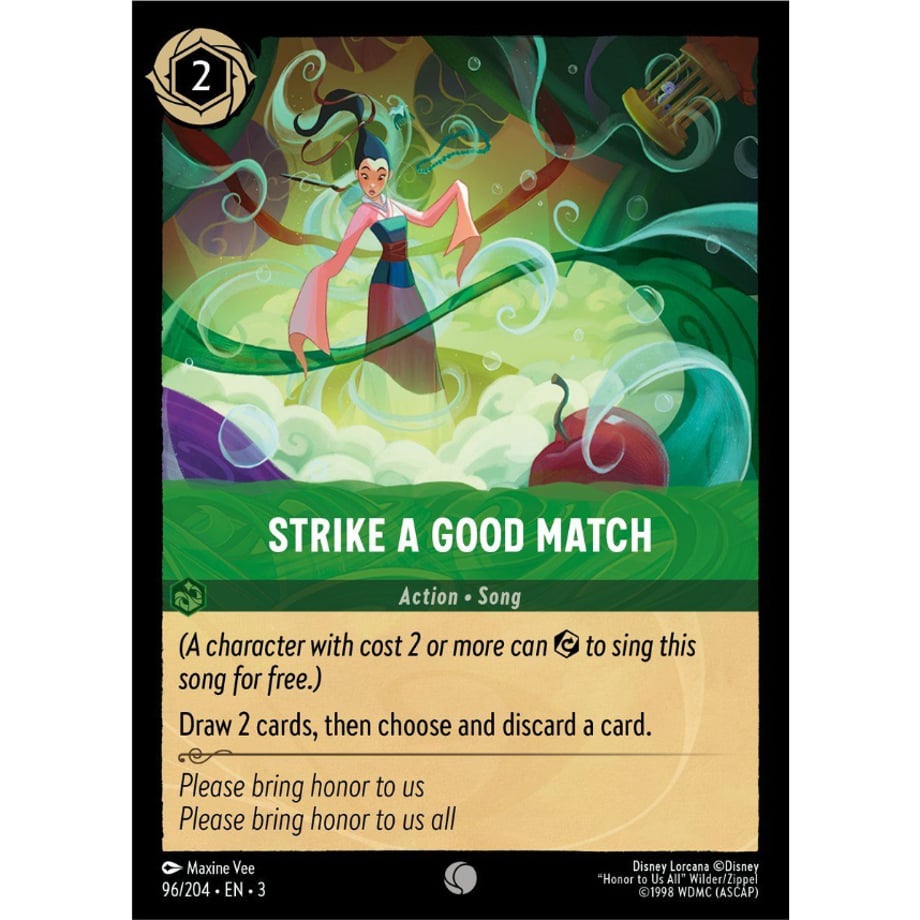 LORCANA 良い試合をする 【コモン】 / Strike a Good Match - 96/204-EN-3