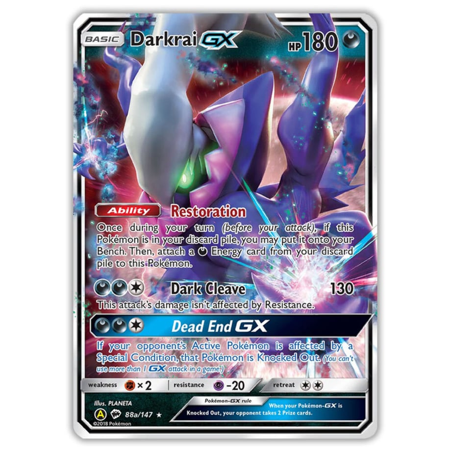 [Jumbo Card] Darkrai GX 88a/147 [Extra Large Size (146mm x 203mm)]