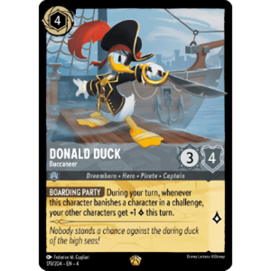 LORCANA ドナルドダック 【レジェンダリー】 / Donald Duck (Buccaneer) - 179/204-EN-4