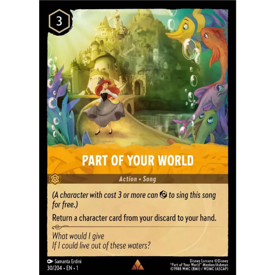 LORCANA パート・オブ・ユア・ワールド【レア】 / Part of Your World - 30/204-EN-1(Foil)