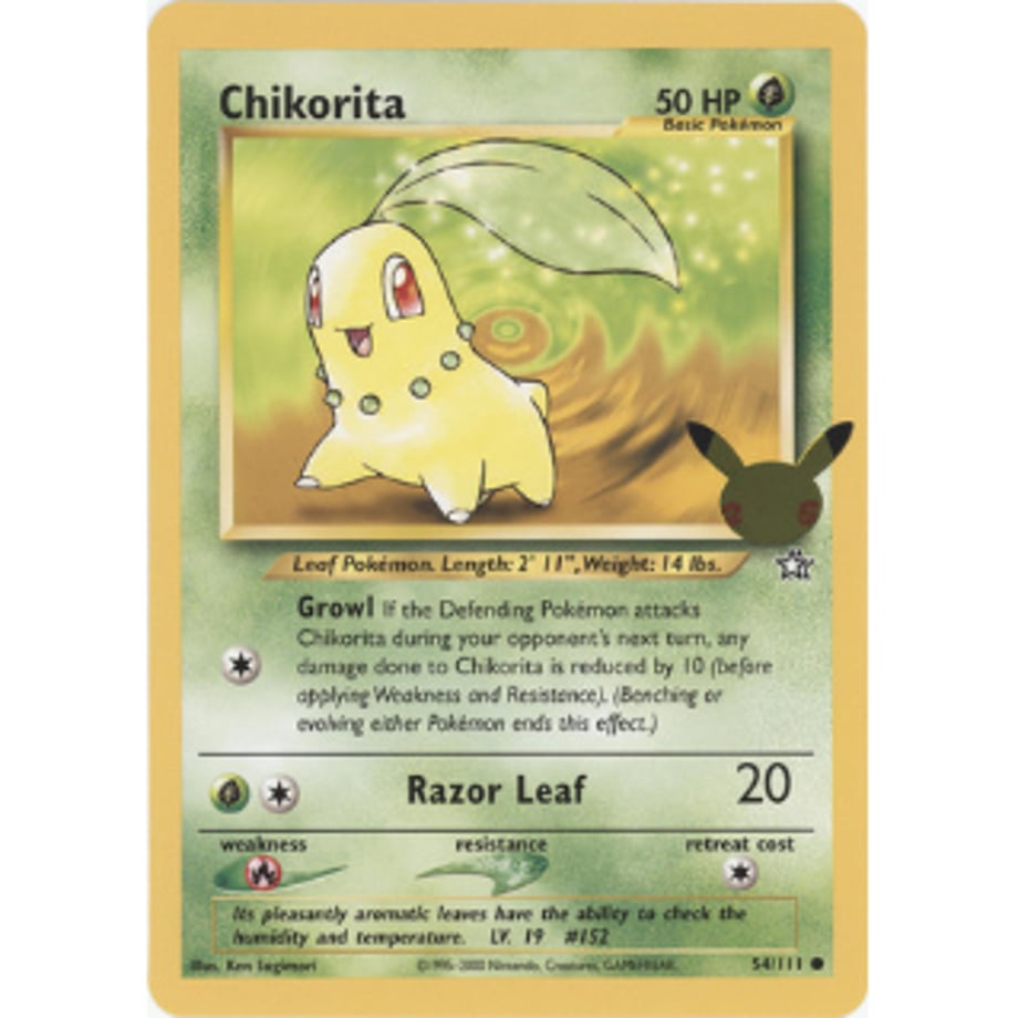 [Jumbo Card] Chikorita 54/111 [Normal Size (134mm x 187mm)]