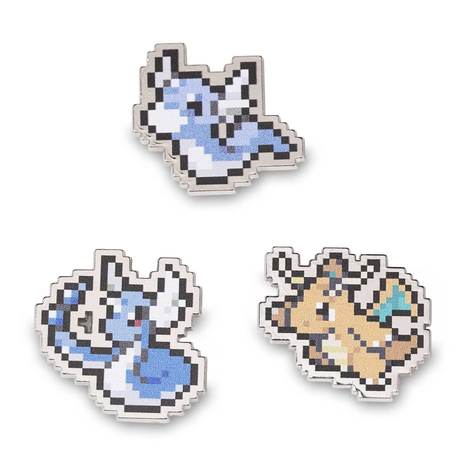 Pokemon Center Exclusive Dratini, Hakuryu, and Kairyu Pixel Pin