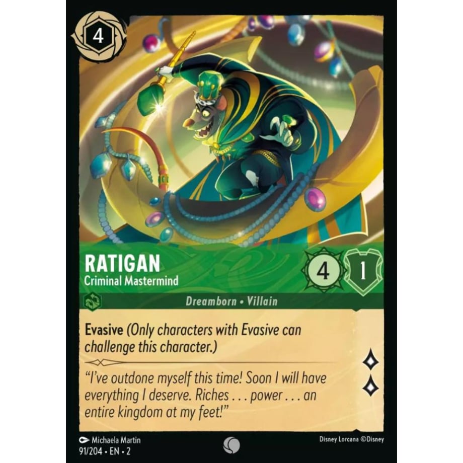 LORCANA Ratigan (Criminal Mastermind) - 91/204-EN-2