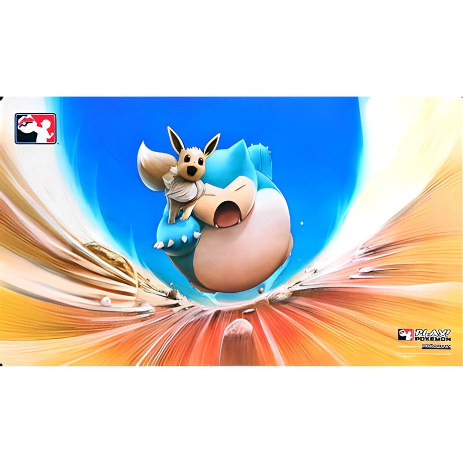 Pokemon Card 2019 Regional Championships Eevee &amp; Snorlax Playmat