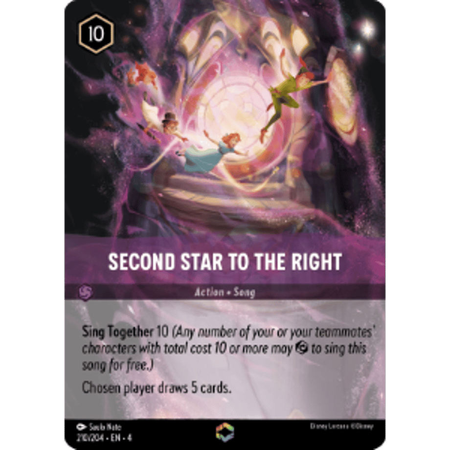 LORCANA 右から2番目の星【エンチャンテッド】 / Second Star to the Right - 210/204-EN-4