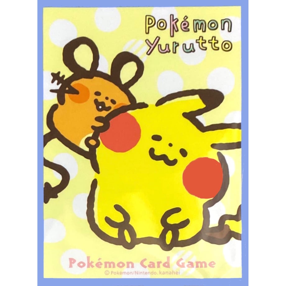 【バラ】 日版 ポケセン限定 Pokemon Yurutto ピカチュウとデデンネ スリーブ (2017)