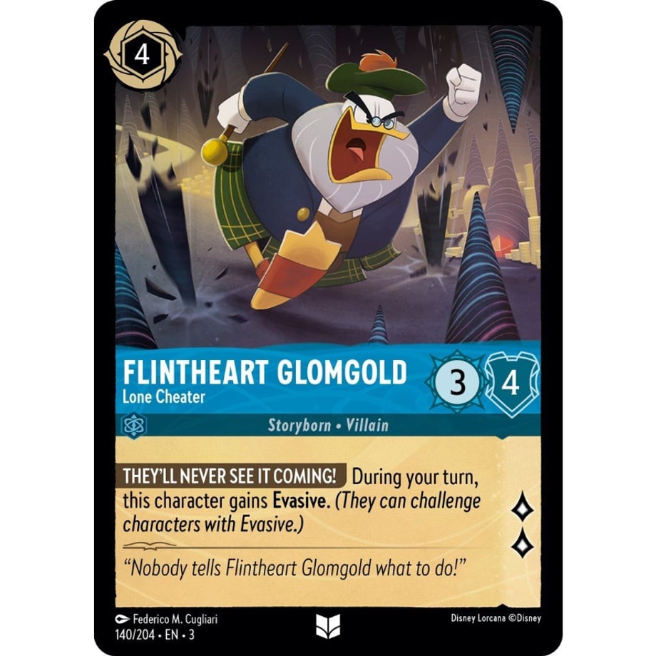 LORCANA Flintheart Glomgold (Lone Cheater) - 140/204-EN-3