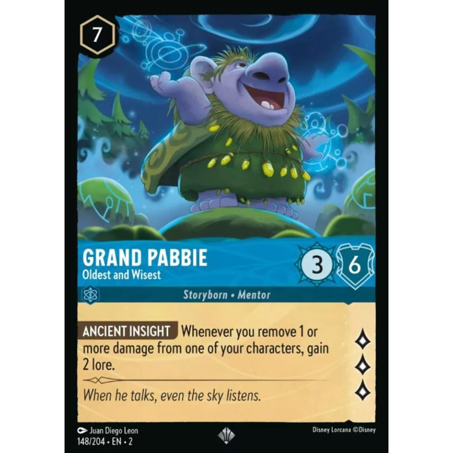 LORCANA Pabbie [Super Rare] / Grand Pabbie (Oldest and Wisest) - 148/204-EN-2