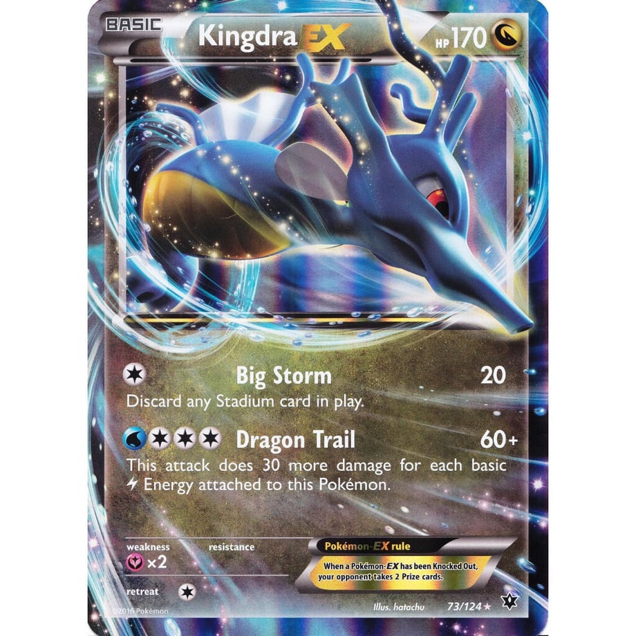 [Jumbo Card] Kingdra-EX 73/124 [Extra Large Size (146mm x 203mm)]