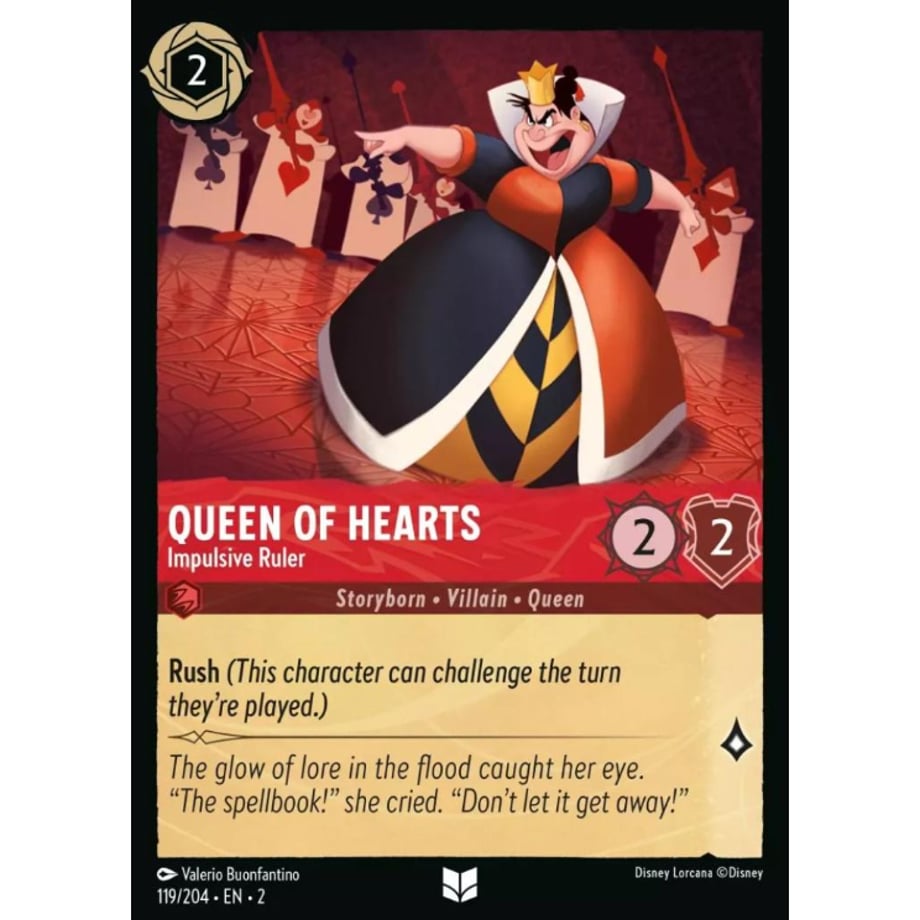 LORCANA Queen of Hearts (Impulsive Ruler) - 119/204-EN-2