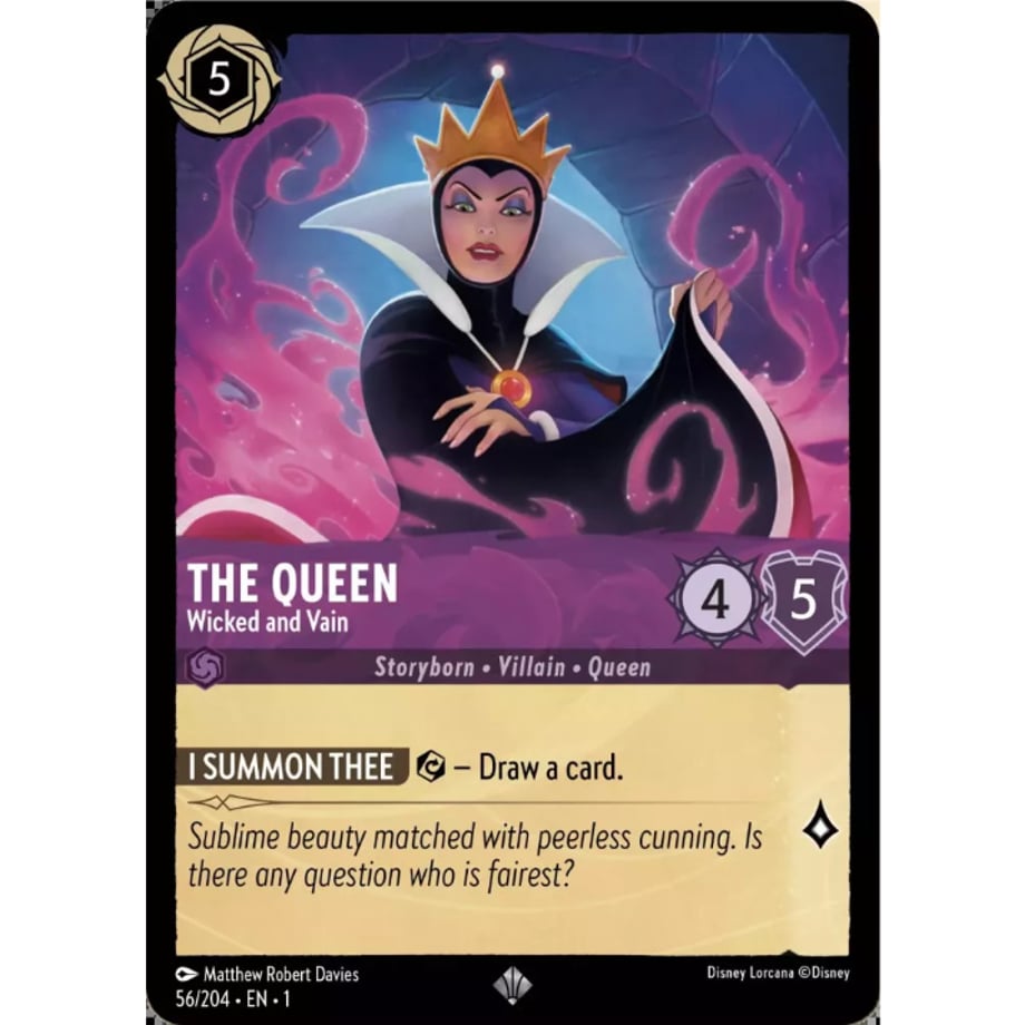 LORCANA 女王【スーパーレア】 / The Queen (Wicked and Vain) - 56/204-EN-1(Foil)