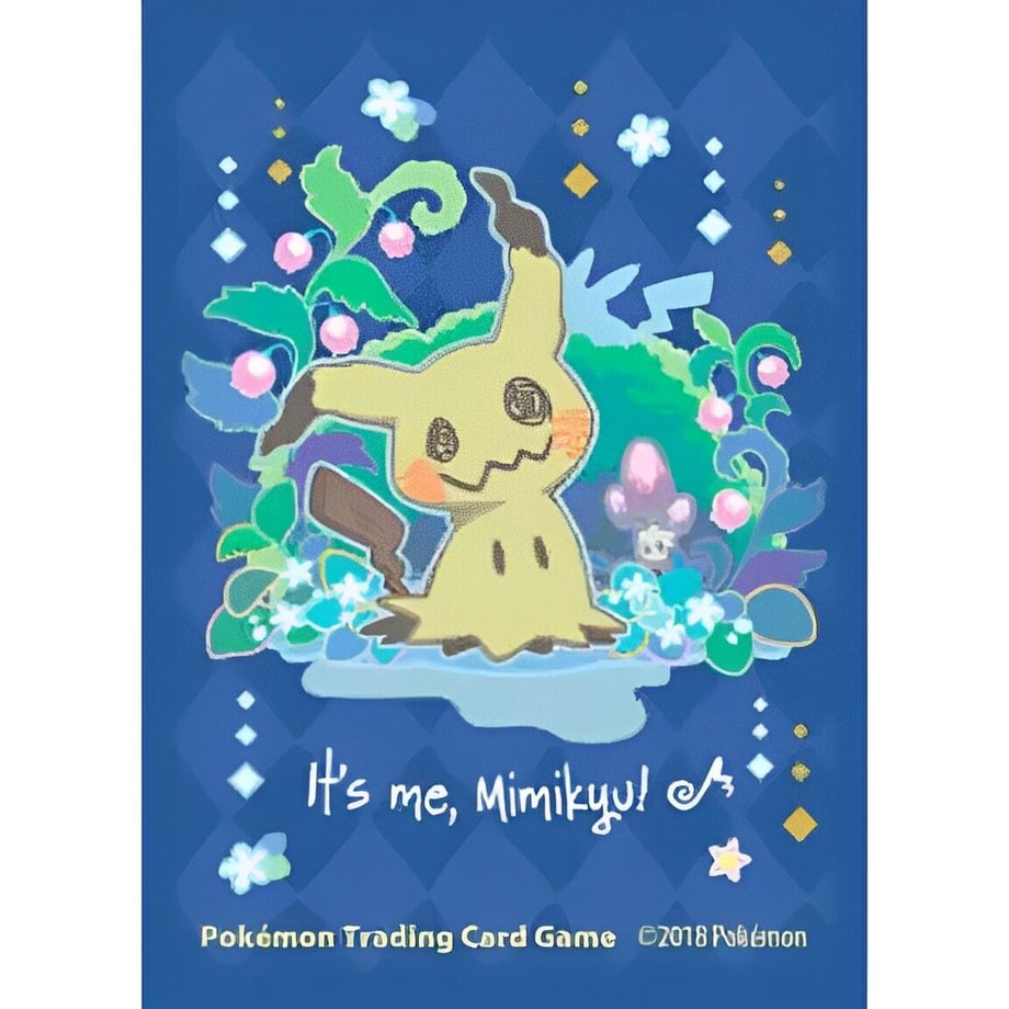 [Rose] Overseas Pokemon Center Exclusive Mimikyu Day by Day (Mimikyu/Blue) Sleeve (2018)