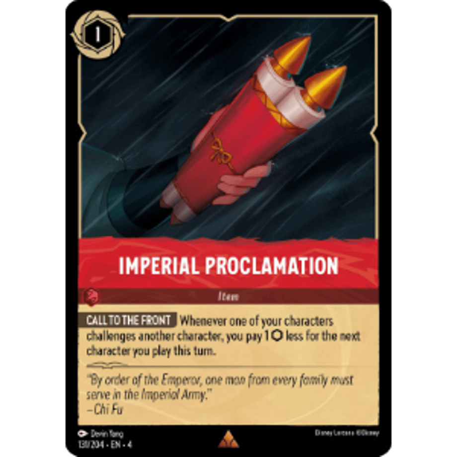 LORCANA 勅令 【レア】 / Imperial Proclamation - 131/204-EN-4