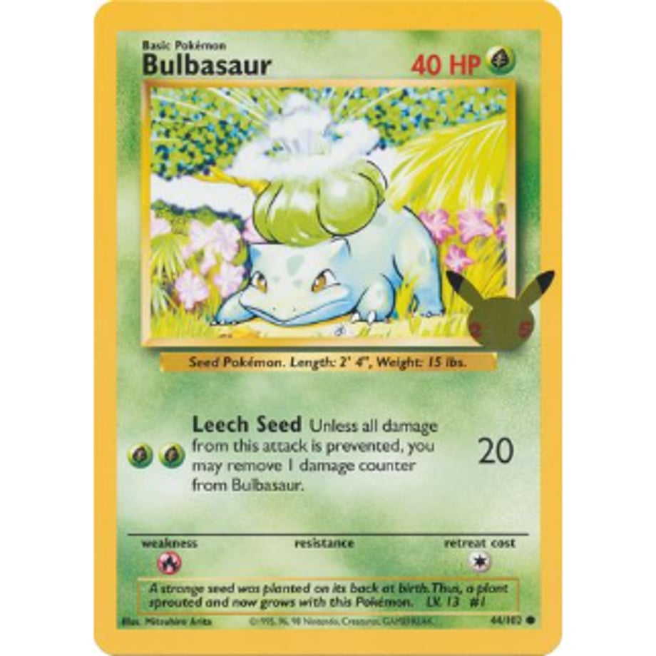 [Jumbo Card] Bulbasaur 44/102 [Regular Size (134mm x 187mm)]