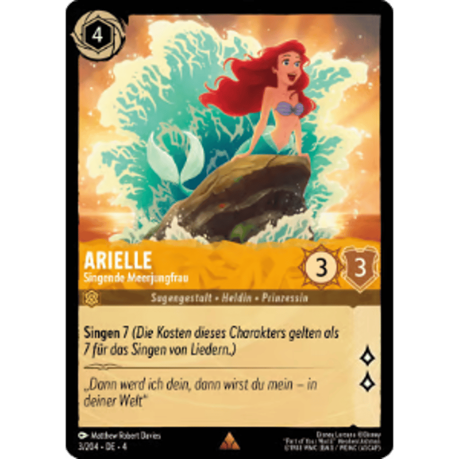 LORCANA Ariel [Rare] / Ariel (Singing Mermaid) - 3/204-EN-4