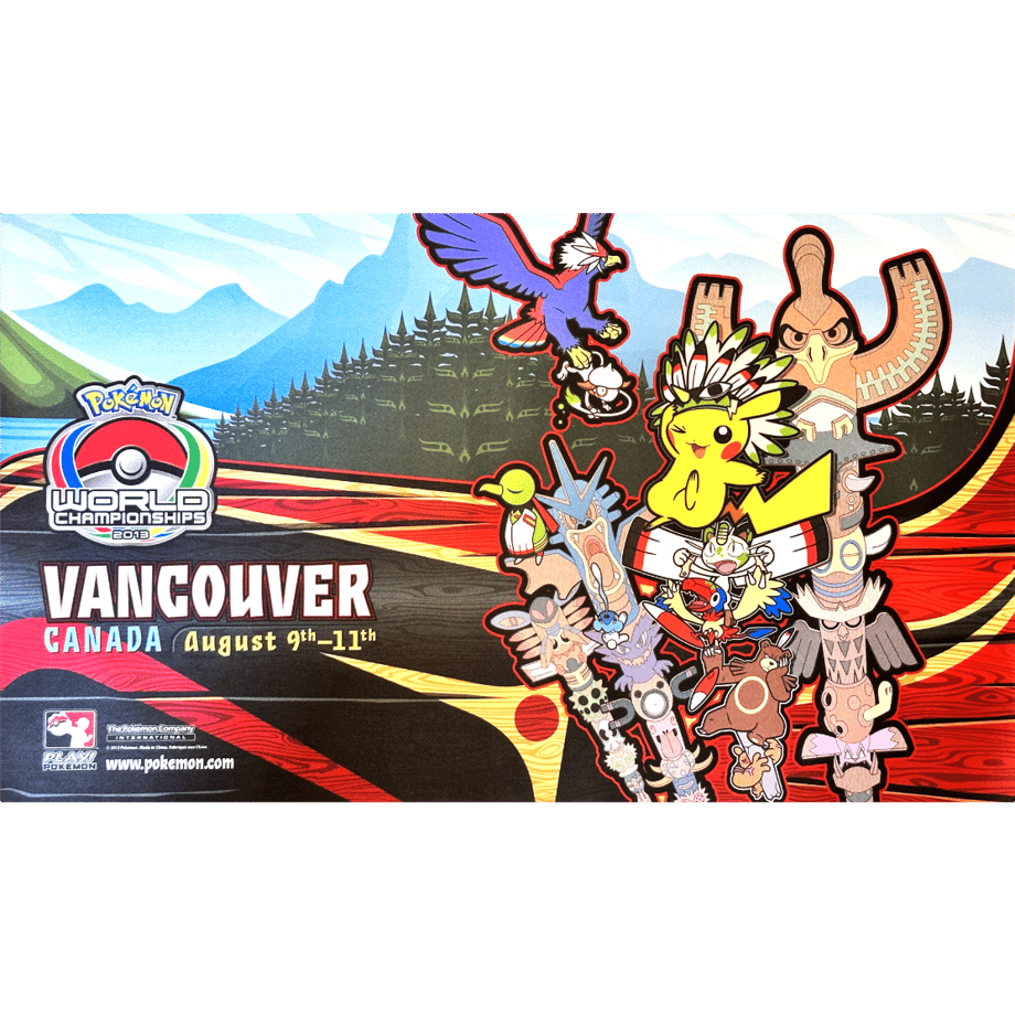 Pokemon Card 2013 World ChampionShips Vancouver Playmat [Woogle, Doble, Meowth]