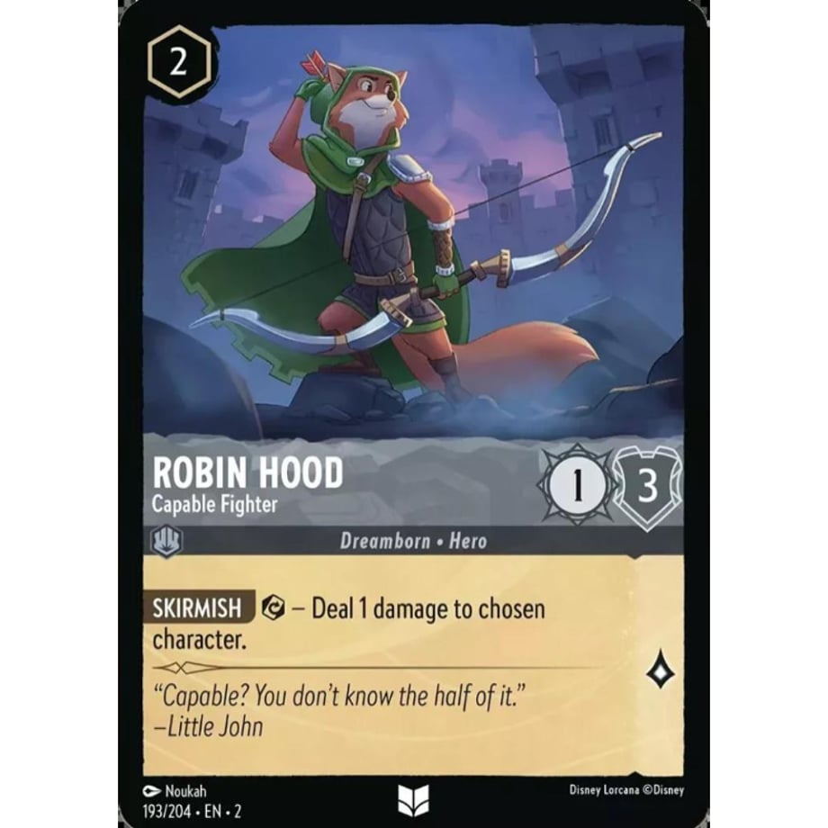 LORCANA Robin Hood (Capable Fighter) - 193/204-EN-2