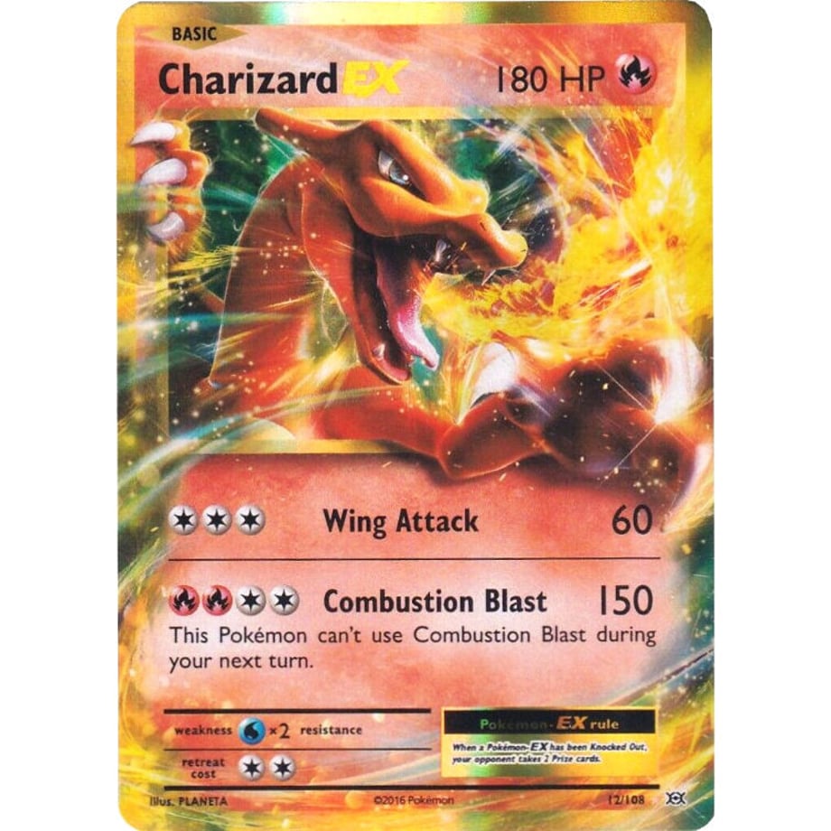 リザードンEX(金枠)【RR】 / Charizard EX - Evolutions (12/108)