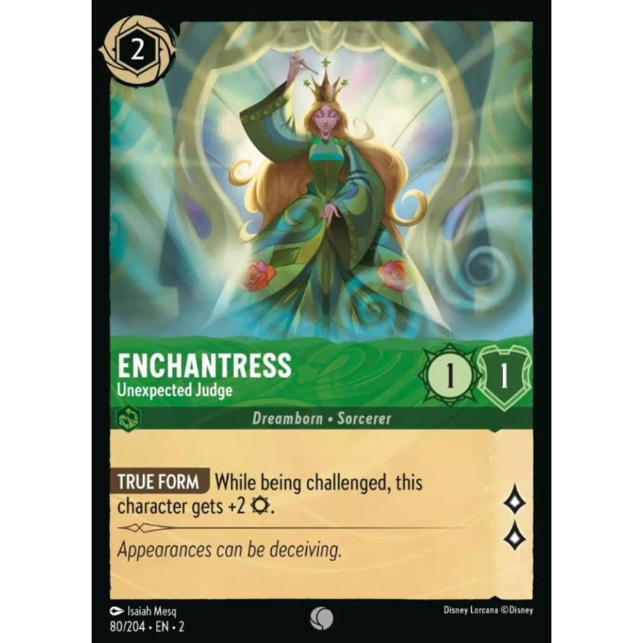 LORCANA エンチャントレス【コモン】 / Enchantress  (Unexpected Judge) - 80/204-EN-2(Foil)