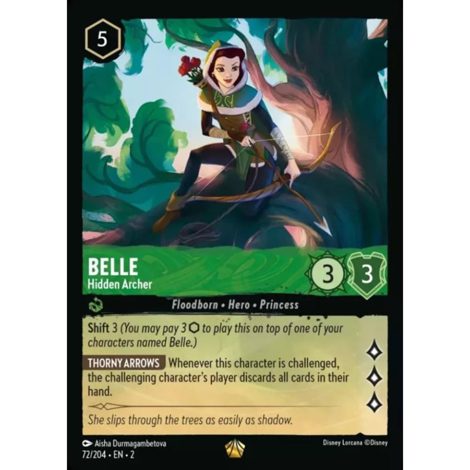 LORCANA Belle [Legendary] / Belle (Hidden Archer) - 72/204-EN-2