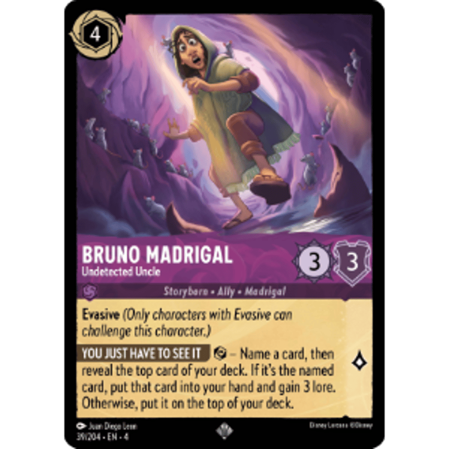 LORCANA Bruno Madrigal [Super Rare] / Bruno Madrigal (Undetected Uncle) - 39/204-EN-4