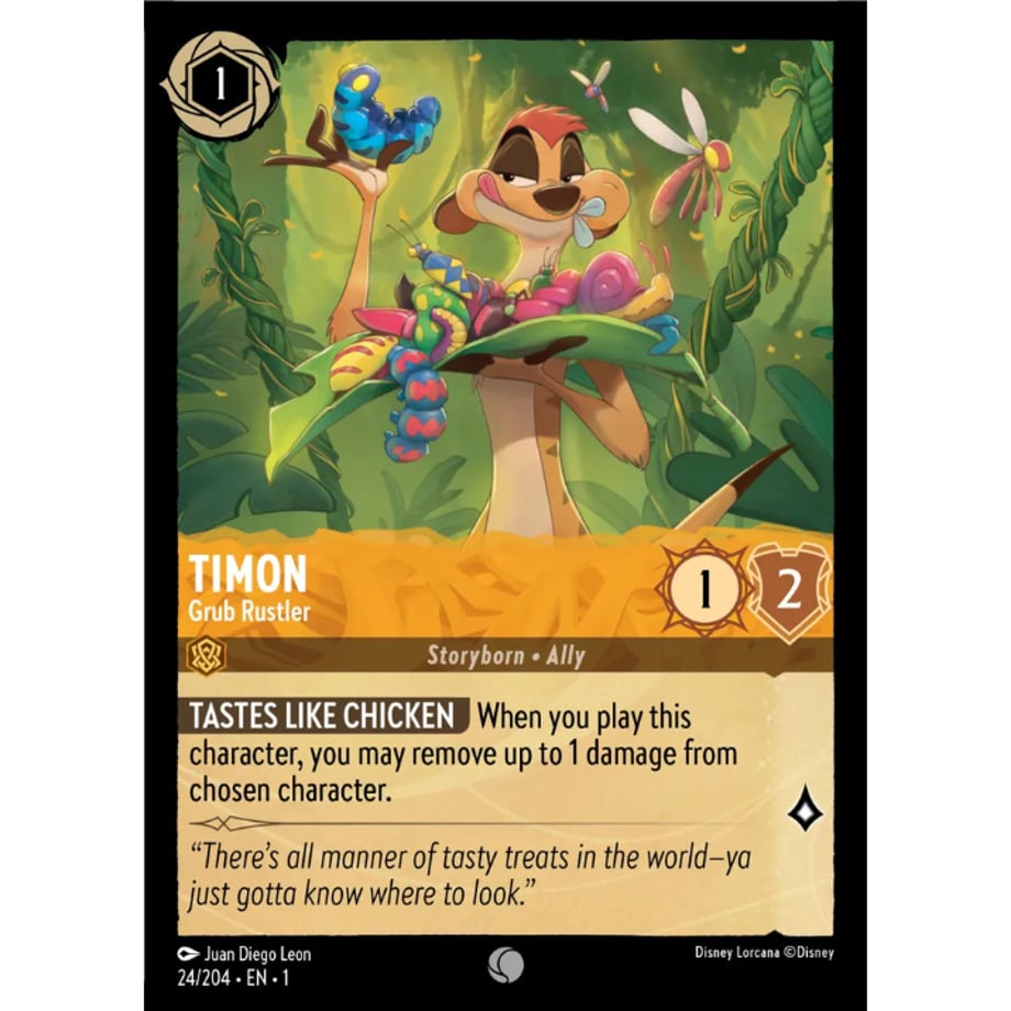 LORCANA Timon [Common] / Timon (Grub Rustler) - 24/204-EN-1