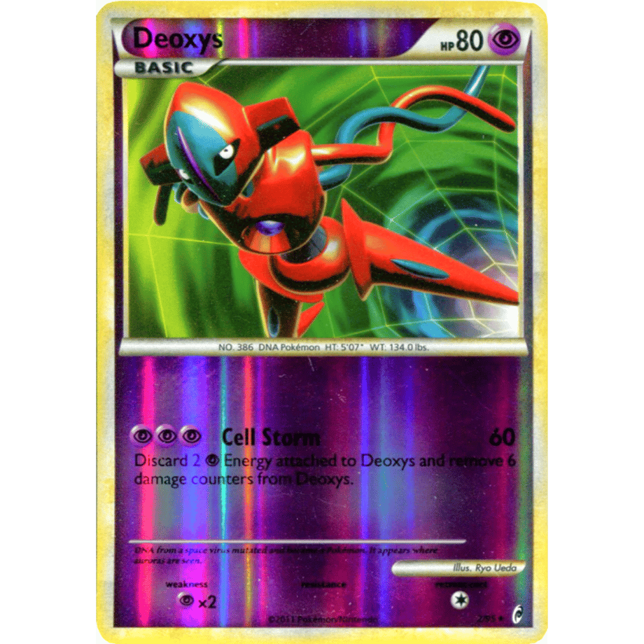 Deoxys [Overseas exclusive design] [Reba Holo] / Deoxys - Call of Legends (2/95)